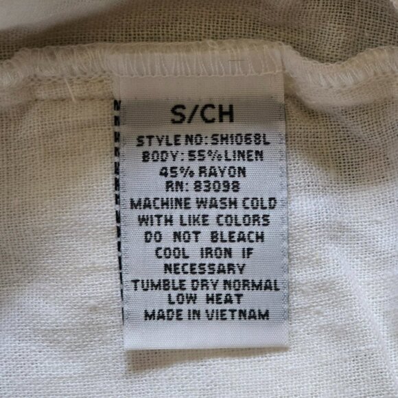 Ci Sono by Cavalini white linen shorts - Picture 4 of 4